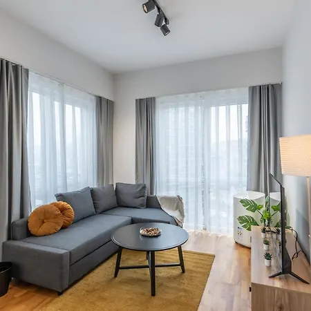 1-bdr Apt With View Poolgym Near Airport Metro Istanbul